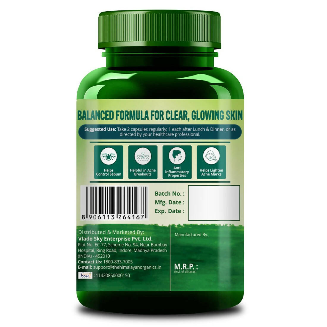 Himalayan Organics Anti Acne Capsules | Swadesiicart