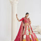 Kesar Fab White Banarasi Silk Embroidered Lehenga | Swadesiicart