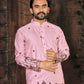 Anaita Pink Multi Thread Work Silk Straight Kurta
