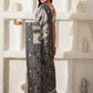 Shree Shyam Fashion Linen Cotton Black & Cream Saree
