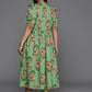 Ahalyaa Women's Traditional wear Ethnic Dress - Green | Swadesiicart