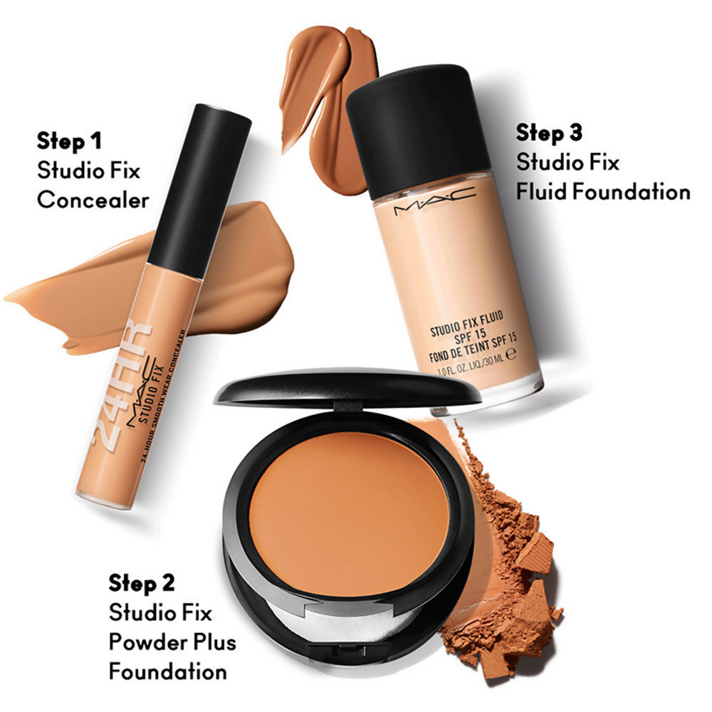 M.A.C Studio Fix Powder Plus Compact Foundation - C2 - Swadesiicart