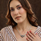 Beaded Chain with Kundan Drop necklace ru raang - Ruby Raang