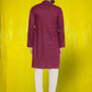 Even Apparels Pure Cotton Maroon Kurta - Maroon | Swadesiicart