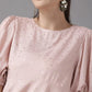 Ahalyaa Women Pink Rayon Gold Foil Print Tunic | Swadesiicart