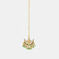 Ruby Raang Gold Polished Gold Kundan Maang Tikka | Swadesiicart