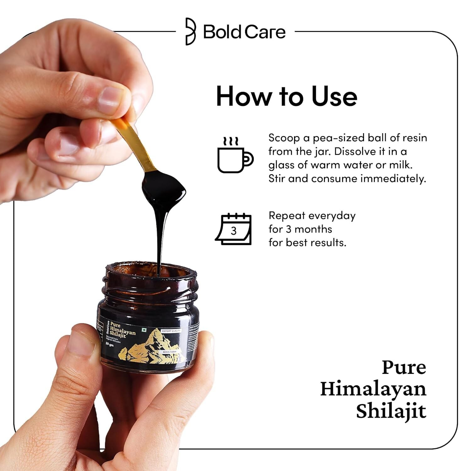 Bold Care Pure Himalayan Sj Resin - Swadesiicart