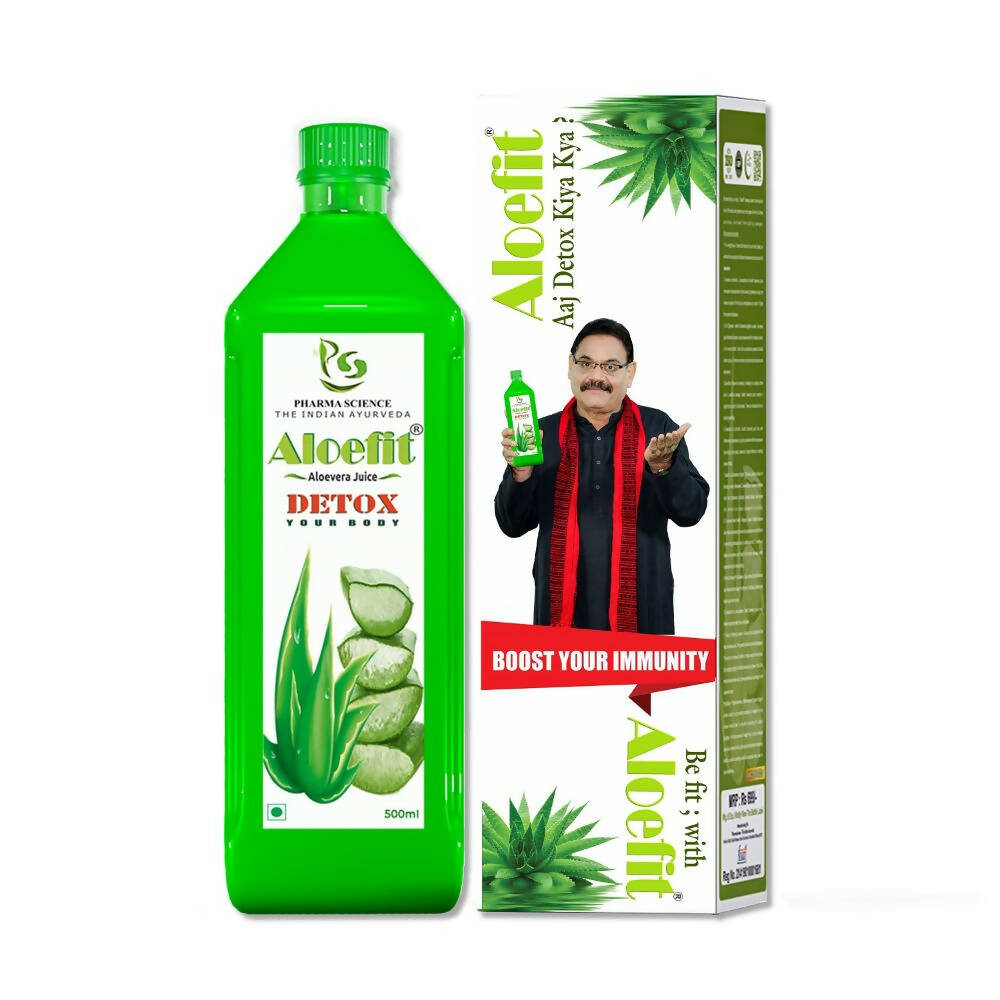 Pharma Science Aloe Vera Juice With Pulp Bottle - Pharma Science