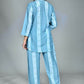 Morchari Digital Print Semi Muslin Co-Ord Set Top & Trouser-Multicolor - Swadesiicart