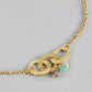 Gold-Polished with Glass Beaded Charm Bracelet - Wahe Jewels - Swadesiicart