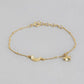 Gold-Polished with Moon & Star Charm Bracelet - Wahe Jewels - Swadesiicart