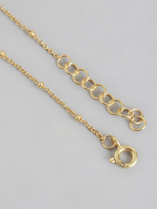 Gold-Polished with Moon & Star Charm Bracelet - Wahe Jewels - Swadesiicart