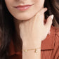 Gold-Polished with Moon & Star Charm Bracelet - Wahe Jewels - Swadesiicart