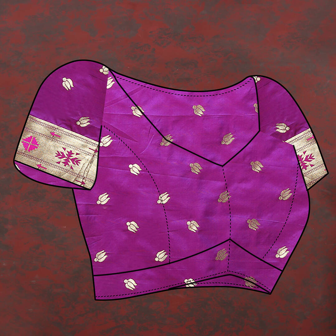 Lorenvalley Fashion Wine Soft Paithani Silk Woven Design Gold Zari Meenakari Weaving Saree - Swadesiicart