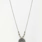 NVR Women's Silver-Toned Floral Shape Pendant with Chain | Swadesiicart