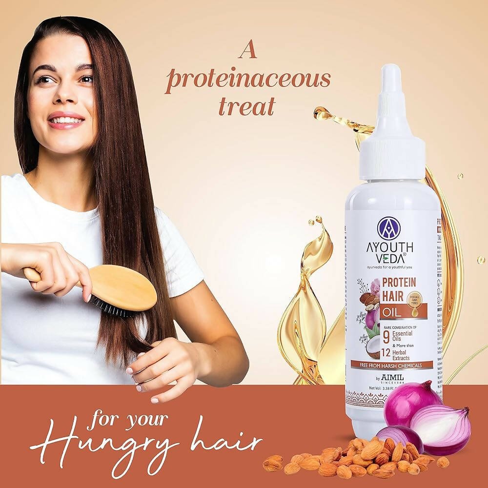 Ayouthveda Protien Hair Oil - Swadesiicart
