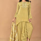 Morchari Women And Hand Embroidery Palazzo Set-Mehandi Green - Swadesiicart