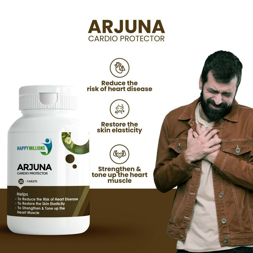 HappyMillions Arjuna Tablets | Swadesiicart