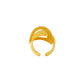NVR Women's Western Gold-Polished Adjustable Finger Ring | Swadesiicart