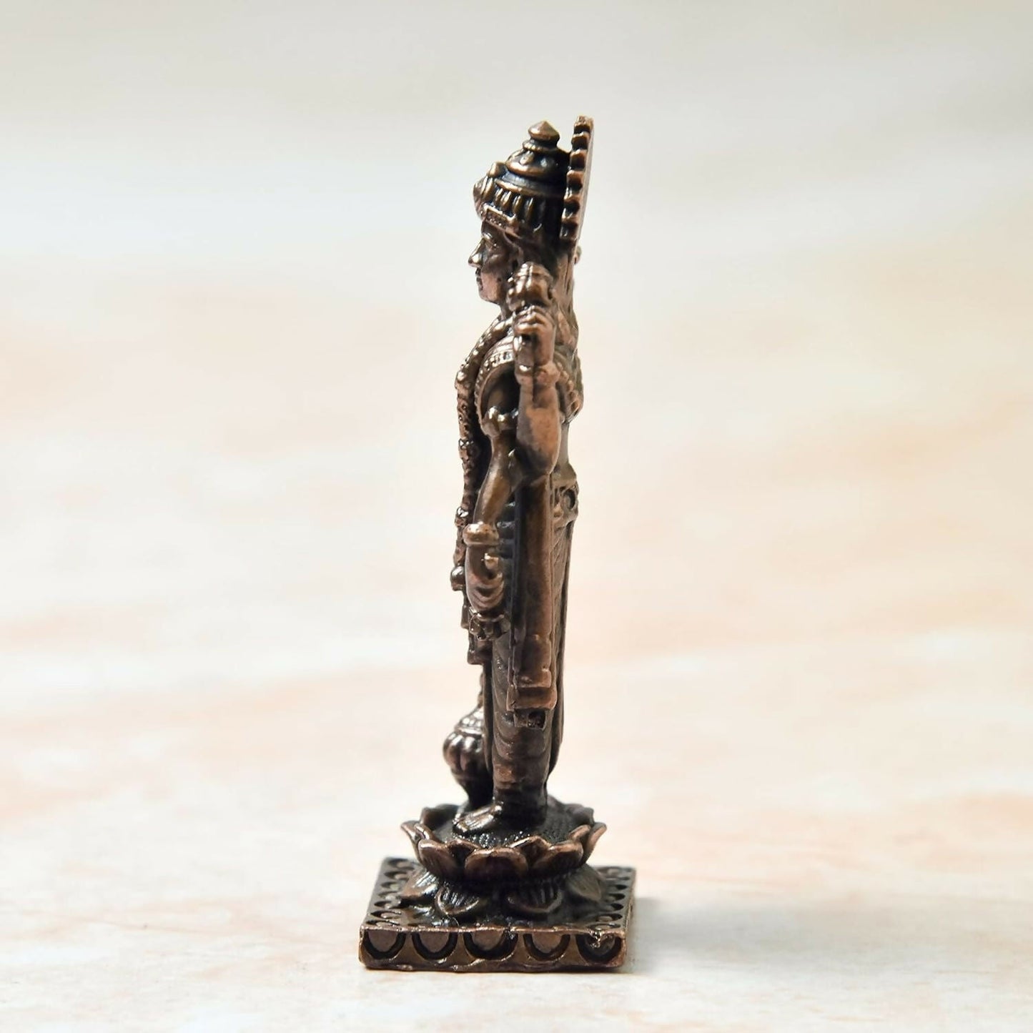 Copper Idols India - By Bhimonee Decor , Copper Vishnu Idol - Swadesiicart