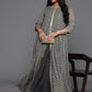Ahalyaa Women's Traditional wear Ethnic Dress - Grey | Swadesiicart