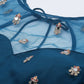 House of Panchhi Teal Net Semi stitched Mirror and Coding Work Lehenga Choli | Swadesiicart