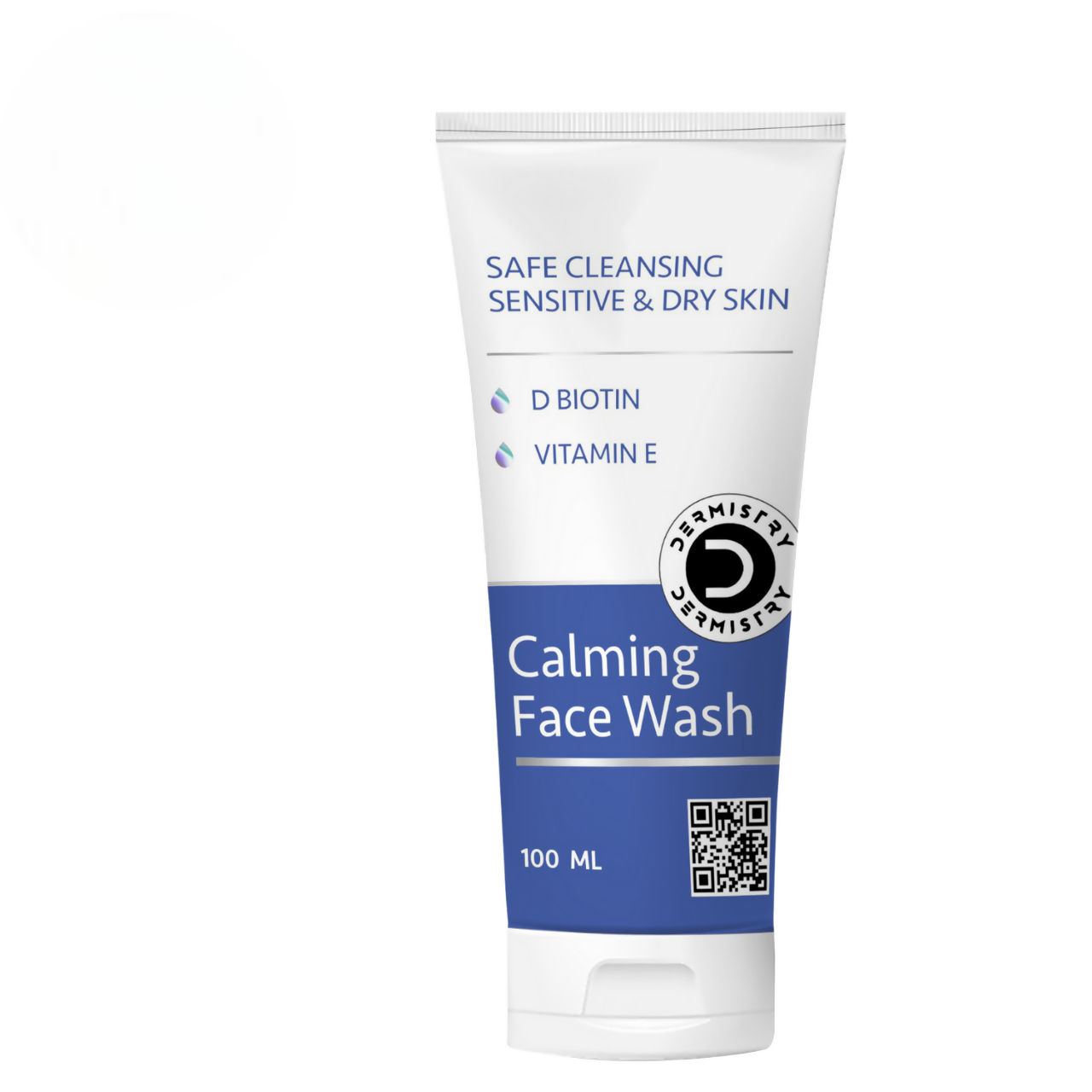 Dermistry Sensitive & Dry Skin Care Calming Soothing Face Wash Safe Cleansing D Biotin & Vitamin E - Swadesiicart