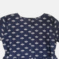 Ahalyaa Navy Pure Cotton Digital Printed Kids Kurta Sharara Set For Girls | Swadesiicart