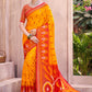 Anaita Yellow Silk Saree With Blouse Piece