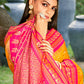 Anaita Yellow Silk Saree With Blouse Piece