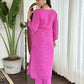 Light purple Viscose Chanderi Stitched Suit With Dupatta - Tanisha | Swadesiicart