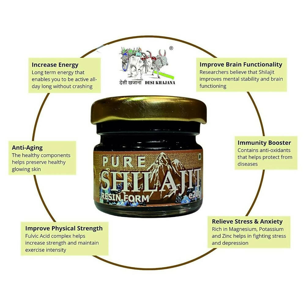 Desi Khajana Pure Himalayan Sj Resin Form | Swadesiicart