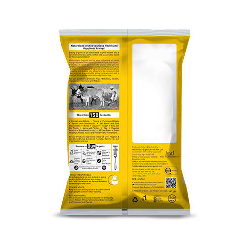 Nature Land Organics Whole Chana Flour - Swadesiicart