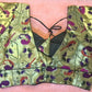 Kia Fashions Bottle Green Jacquard Weave Multi Color Paithani Readymade Blouse - Swadesiicart