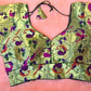 Kia Fashions Bottle Green Jacquard Weave Multi Color Paithani Readymade Blouse - Swadesiicart