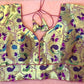 Kia Fashions Magenta Jacquard Weave Multi Color Paithani Readymade Blouse - Swadesiicart