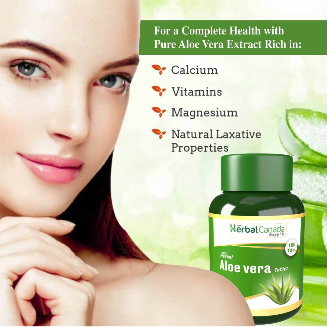 Herbal Canada Aloe Vera Extract Tablets | Swadesiicart