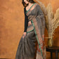 Very Much Indian Handloom Pure Kota Cotton Handblock Printed Saree - Cerulean Print | Swadesiicart