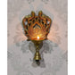 eCraftIndia Gold-Toned Handcrafted Antique Finish Diya with Bells Decorative Wall Hanging Showpiece | Swadesiicart
