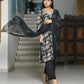 Vaasva Women's Black Crepe Embroidered Suit Set | Swadesiicart