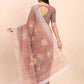Shree Shyam Fashion Linen Cotton Brown Saree