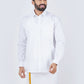 Ramraj Cotton Mens Full Sleeve Formal 100 % Cotton White Shirt | Swadesiicart