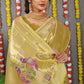 Jyoti Fashion Women's Mehendi Paithani Silk Zari Woven Saree with Blouse | Swadesiicart