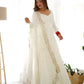 Joban Fashion Off White Kurta Set Chanderi Sequence Embroidery Work - Swadesiicart