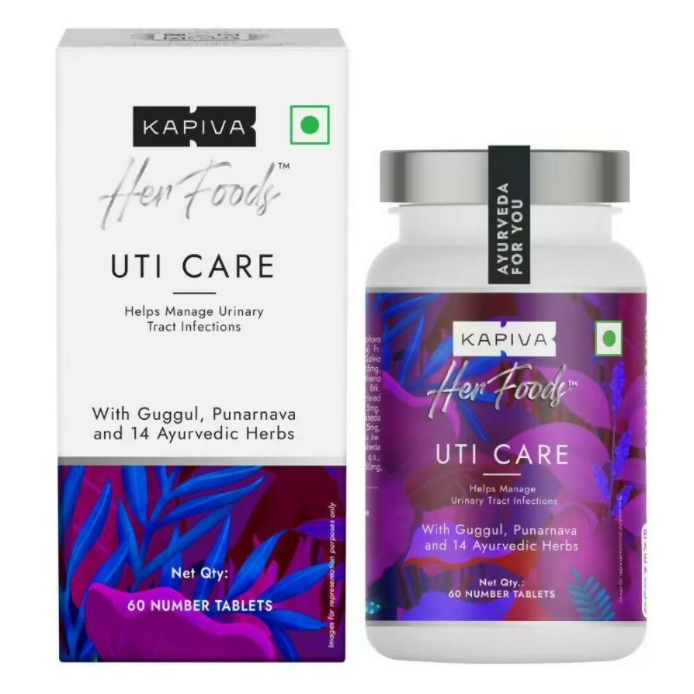 Kapiva Ayurveda Her Foods UTI Care Tablets | Swadesiicart