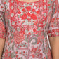 Festive Wear Ethnic Red chanderi Stitched Suit With Dupatta - Anbazaar - Swadesiicart