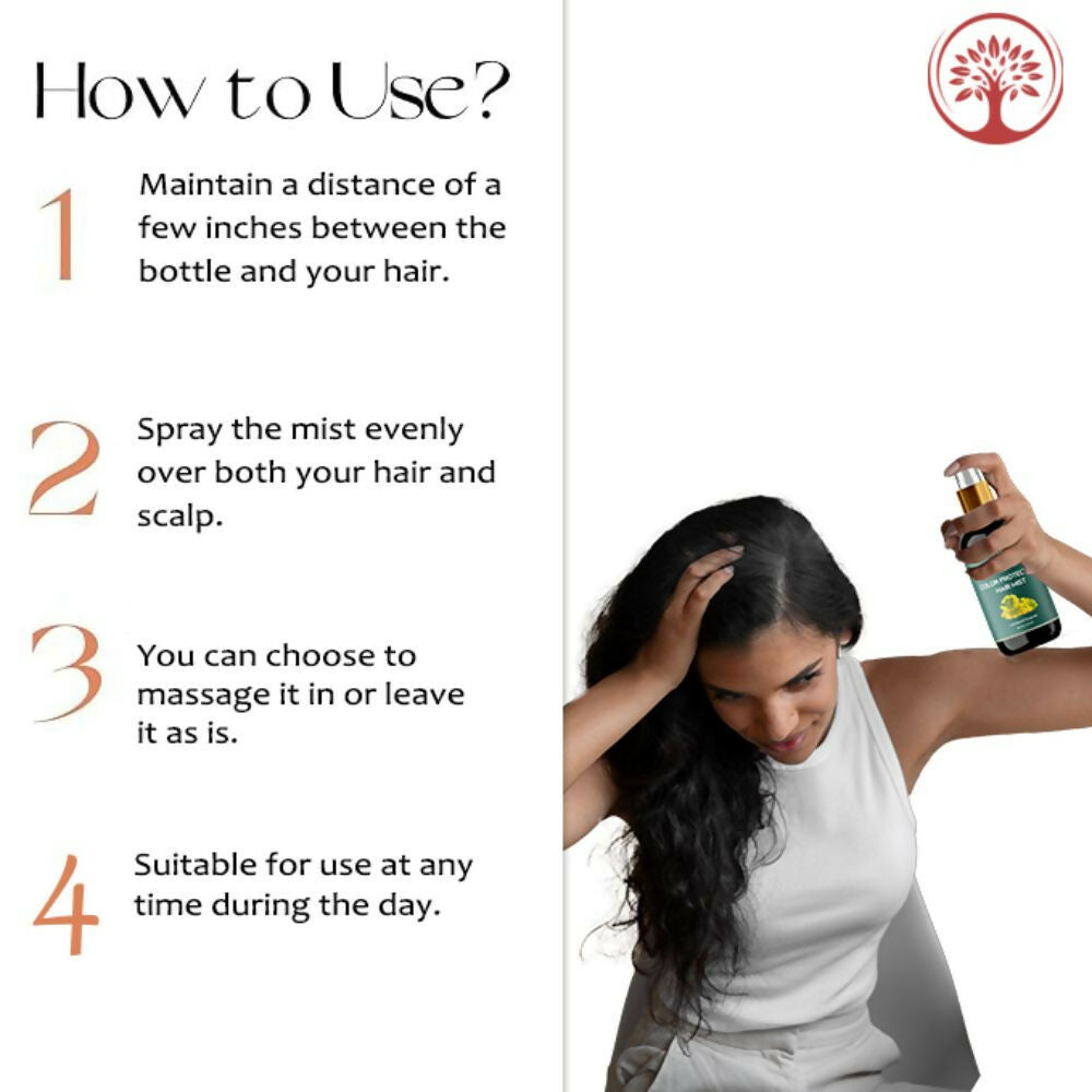 Ivory Natural Color Protection Hair Mist - Locks In Vibrant Hues, Adds Luminous Shine | Swadesiicart