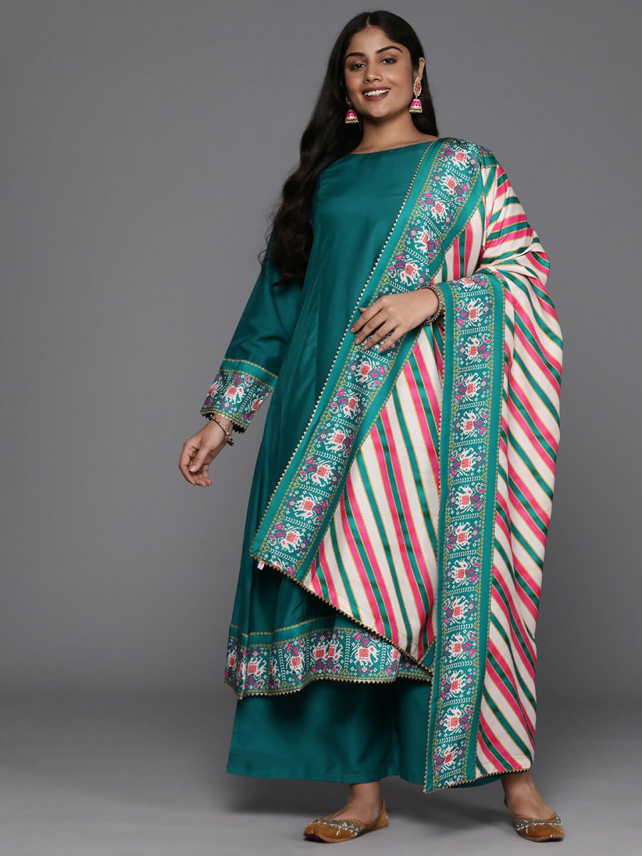 Ahalyaa Women's Traditional wear Kurta Set - Sea Green | Swadesiicart