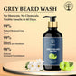 Ivory Natural Grey Beard Wash For Beard Graying And Restoring Beard'S Natural Black Shade | Swadesiicart