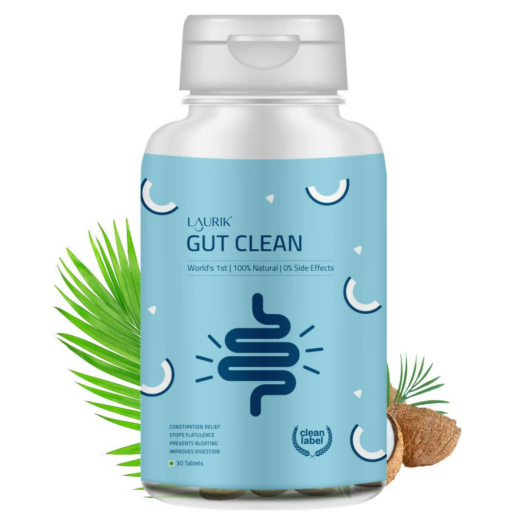 Laurik Gut Clean Tablets For Constipation Relief And Digestive Health | Swadesiicart